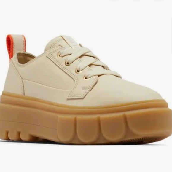 Sorel Shoes - Sorel Womens Size 7.5 Caribou X Ceramic Gum Leather Waterproof Platform Sneakers